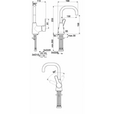 خلاط حوض كروم بمقبض فردي أيديال ستاندرد